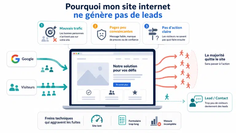 Pourquoi mon site internet ne génère pas de leads