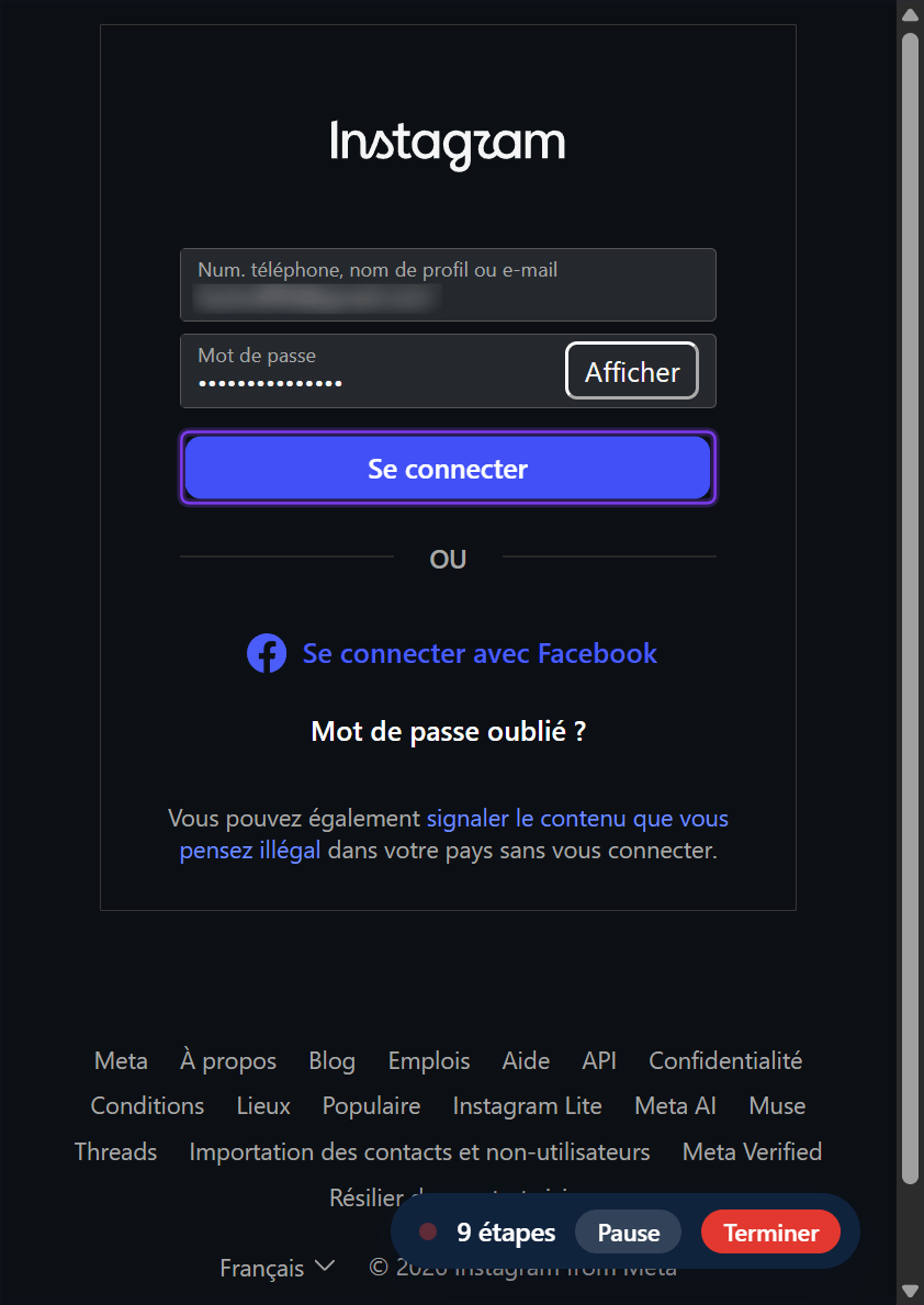 Cliquez sur « Se connecter »