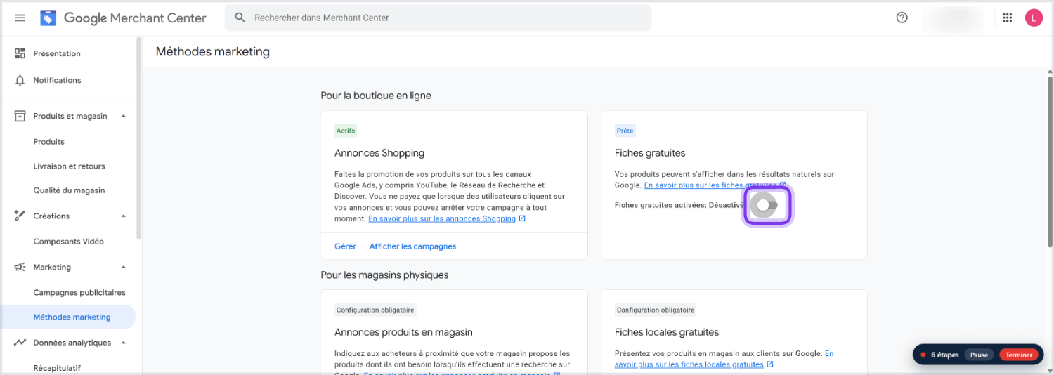 Dans l'encart Fiches gratuites